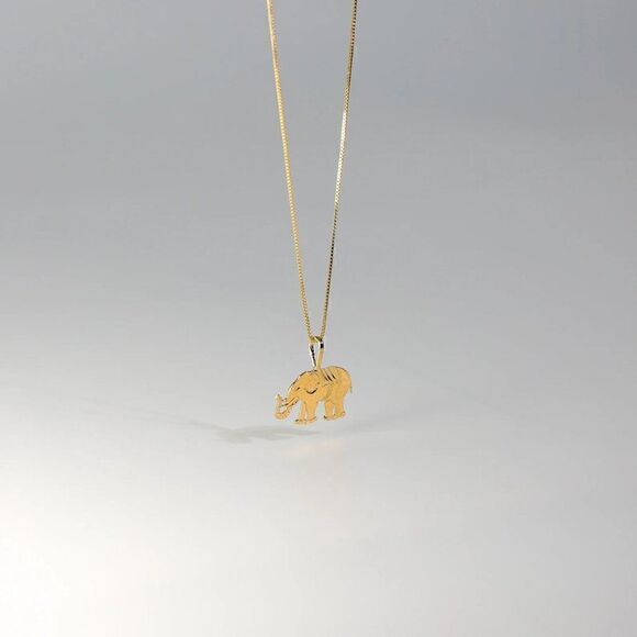 14k Solid Gold Elephant Pendant | Ideal 14k solid Gold Charm | Mother's Day Gift - Picture 3 of 4